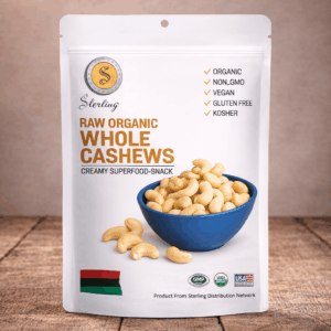 Sunshine Raw Organic Whole Cashew Nuts 16 oz